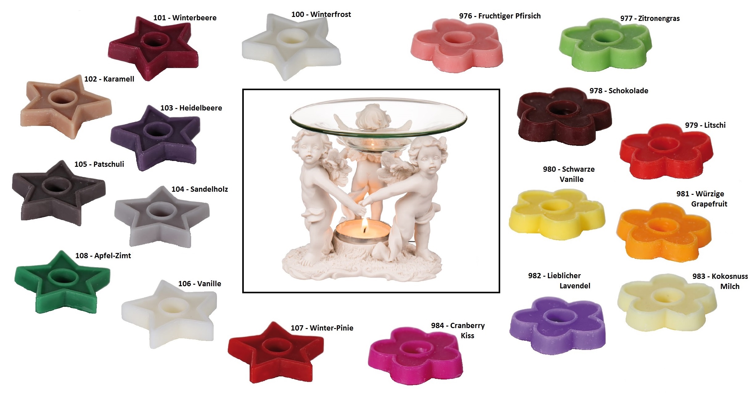 Duftlampe und Duft Melts FREIE DUFTWAHL Duftwachs Duftdrops